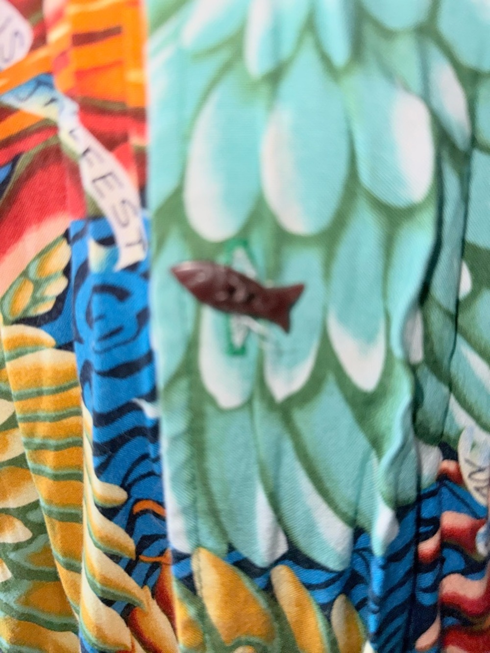 Tropical Pelican Print Casual Button-Down Shirt - Multicolor - Picture 4 of 10